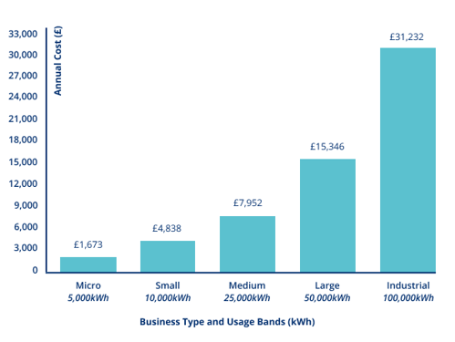 Annual Business Energy Cost By Business Size